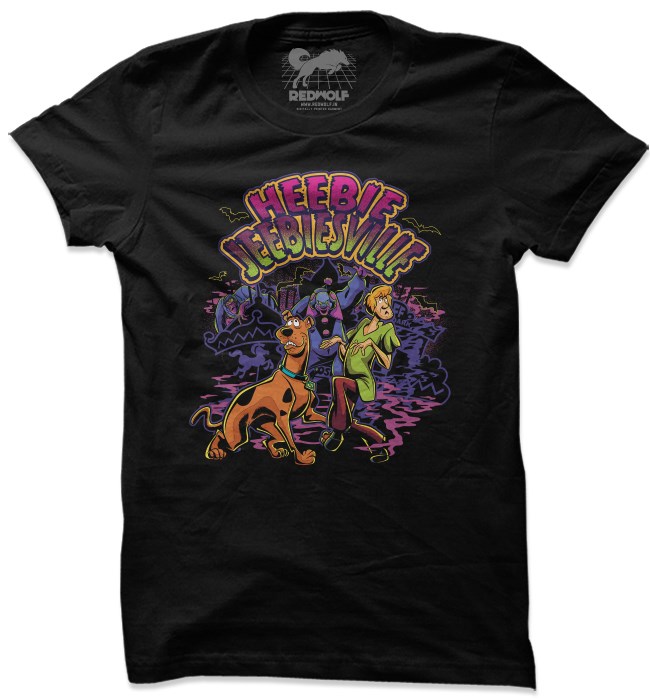 

Redwolf - Heebie Jeebiesville - Scooby Doo Official T-shirt, Black